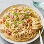 Creamy Chicken Spaghetti with Rotel Tomatoes and Green Chiles Recipe