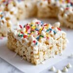 Homemade Funfetti Marshmallow Popcorn Treats Recipe
