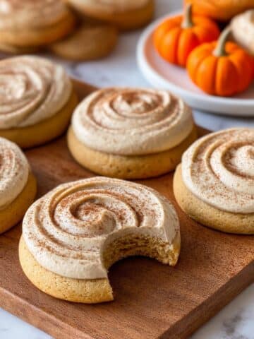 Soft Pumpkin Cookies with Cinnamon Frosting Recipe