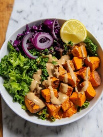 Thai Peanut Sweet Potato Buddha Bowl Recipe
