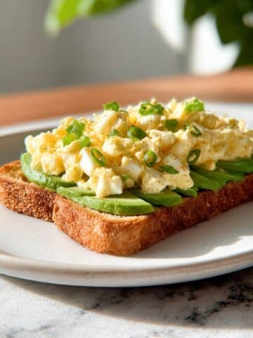 Egg Salad with Cottage Cheese on Sourdough Toast Recipe