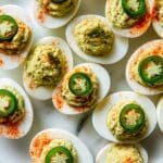Mexican Deviled Eggs with Avocado and Jalapeño Recipe