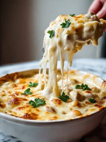 Keto Chicken Alfredo Casserole Recipe
