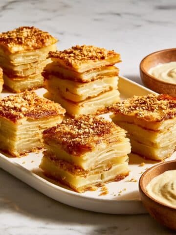 Million Layer Potatoes with Sriracha Aioli Recipe