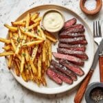 Steak Frites with Crispy Potatoes and Garlic Aioli Recipe