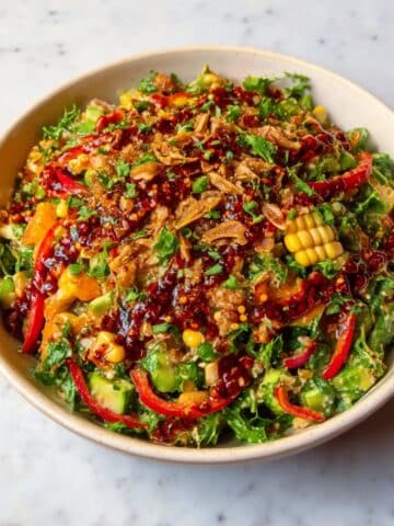 Crispy Rice Salad with Peanut-Chili Dressing Recipe