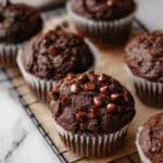 Double Chocolate Zucchini Muffins Recipe