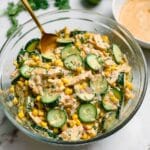 Street Corn Creamy Cucumber Salad Recipe