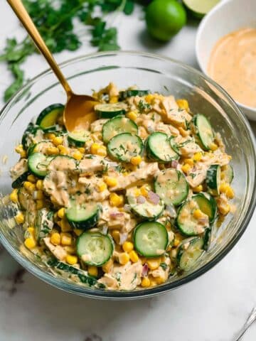 Street Corn Creamy Cucumber Salad Recipe