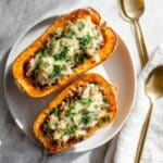 Stuffed Butternut Squash with Wild Rice Recipe