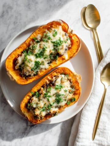 Stuffed Butternut Squash with Wild Rice Recipe