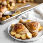 One Pan Garlic Roasted Chicken and Baby Potatoes Recipe