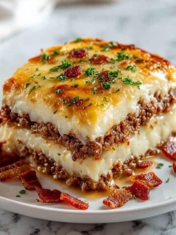 Cheesy Meatloaf with Mashed Potatoes Recipe