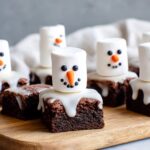 Melted Snowman Brownies Recipe