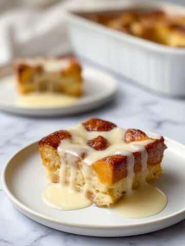 Easy Vanilla Bread Pudding with Creme Anglaise Recipe