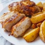 Sheet Pan Honey Glazed Chicken and Baby Yukon Gold Potatoes Recipe