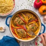 Chicken Scampi with Vibrant Bell Peppers and Pasta Recipe
