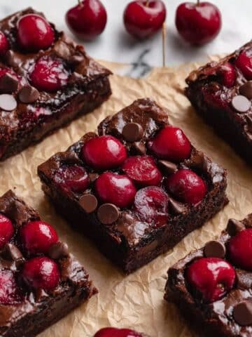 Roasted Chocolate Cherry Brownies Recipe