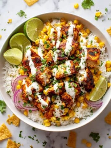 Street Corn Chicken Rice Bowl Recipe