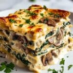 Creamy Spinach and Mushroom Lasagna Recipe