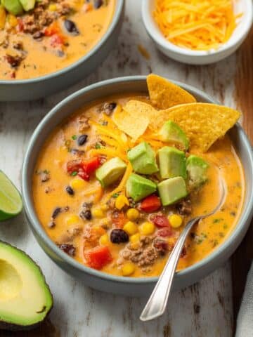 Creamy Beef Taco Soup Recipe