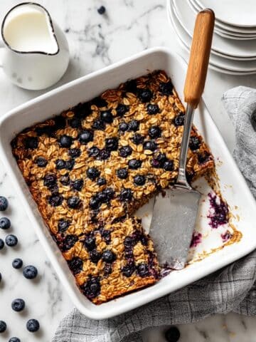 Zucchini Blueberry Baked Oatmeal Recipe