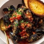 Mussels Marinara with Herb Breadcrumbs Recipe