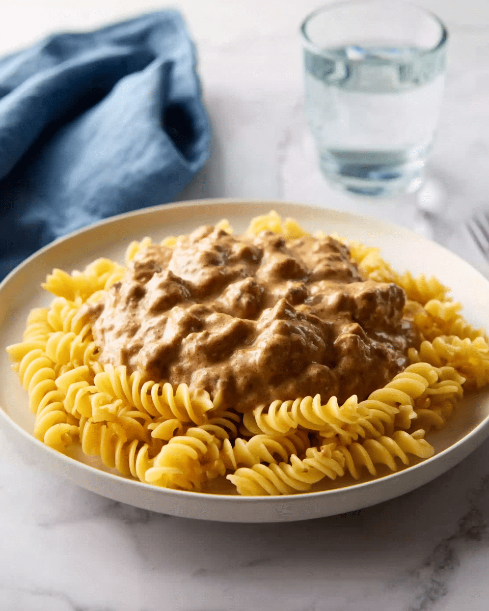 Slow Cooker Beef Stroganoff with Cream Cheese Recipe