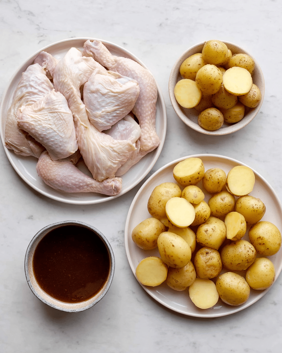 Sheet Pan Honey Glazed Chicken and Baby Yukon Gold Potatoes Recipe