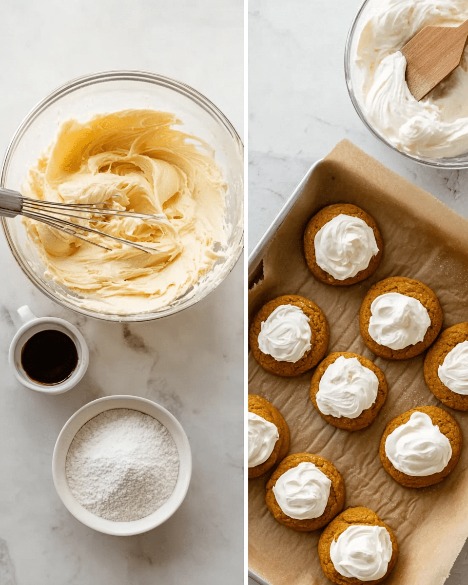 Soft Pumpkin Cookies with Cinnamon Frosting Recipe