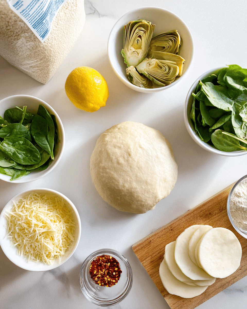 Spinach and Artichoke Dip Pizza Recipe