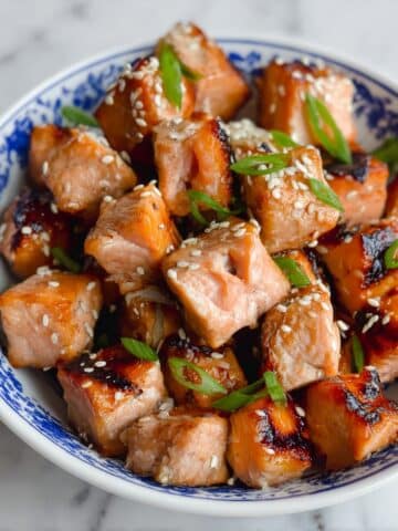 Air Fryer Teriyaki Salmon Bites Recipe
