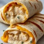 Cheesy Chicken Garlic Wraps Recipe