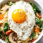 Savory High Protein Quinoa Breakfast Bowl Recipe