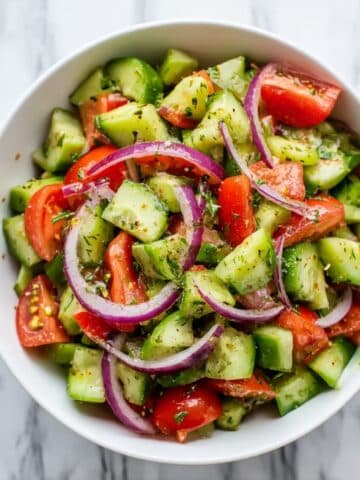 Cucumber Tomato Avocado Salad Recipe
