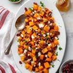 Roasted Butternut Squash with Pecans, Cranberries, Feta & Hot Honey Recipe