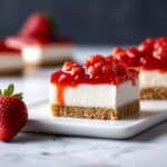 No-Bake Strawberry Cheesecake Bars Recipe
