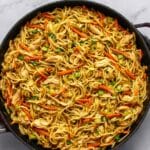 Chicken Chow Mein with the Best Chow Mein Sauce Recipe