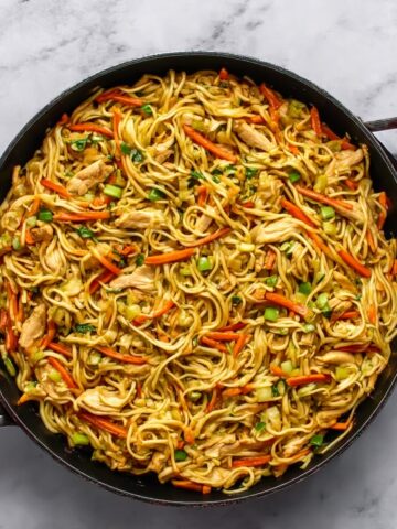 Chicken Chow Mein with the Best Chow Mein Sauce Recipe