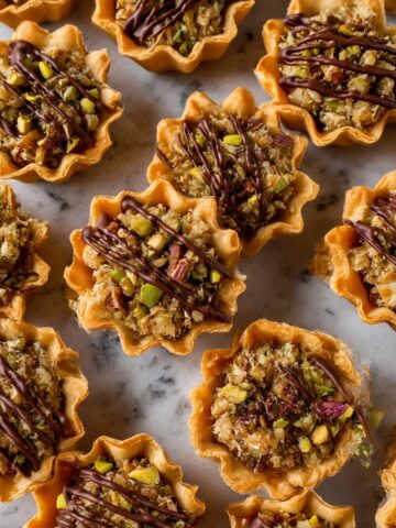 Baklava Cups with Nuts and Honey Syrup Recipe