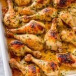 Baked Chicken Legs with Lemon Herb Marinade Recipe