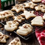 Pecan Sugar Cookies with Brown Butter Icing Recipe