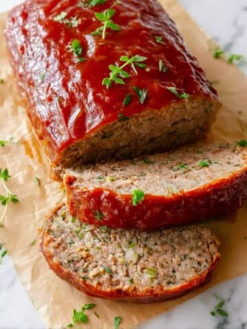 Classic Homemade Meatloaf with Tomato Ketchup Glaze Recipe