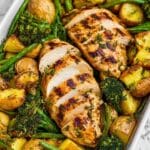 Sheet Pan Garlic Butter Chicken with Roasted Vegetables Recipe