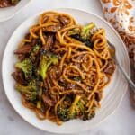 Beef and Broccoli Lo Mein Noodles Recipe