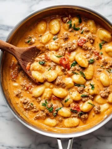 One Pan Creamy Gnocchi with Sausage Recipe