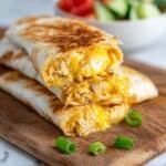 Cheesy Garlic Chicken Wraps Recipe