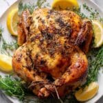 Roasted Whole Chicken with Garlic, Thyme, and Lemon Recipe