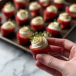 Deviled Strawberries with Cream Cheese and Graham Cracker Topping Recipe