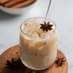 Iced Vanilla Chai Latte with Simple Syrup Recipe